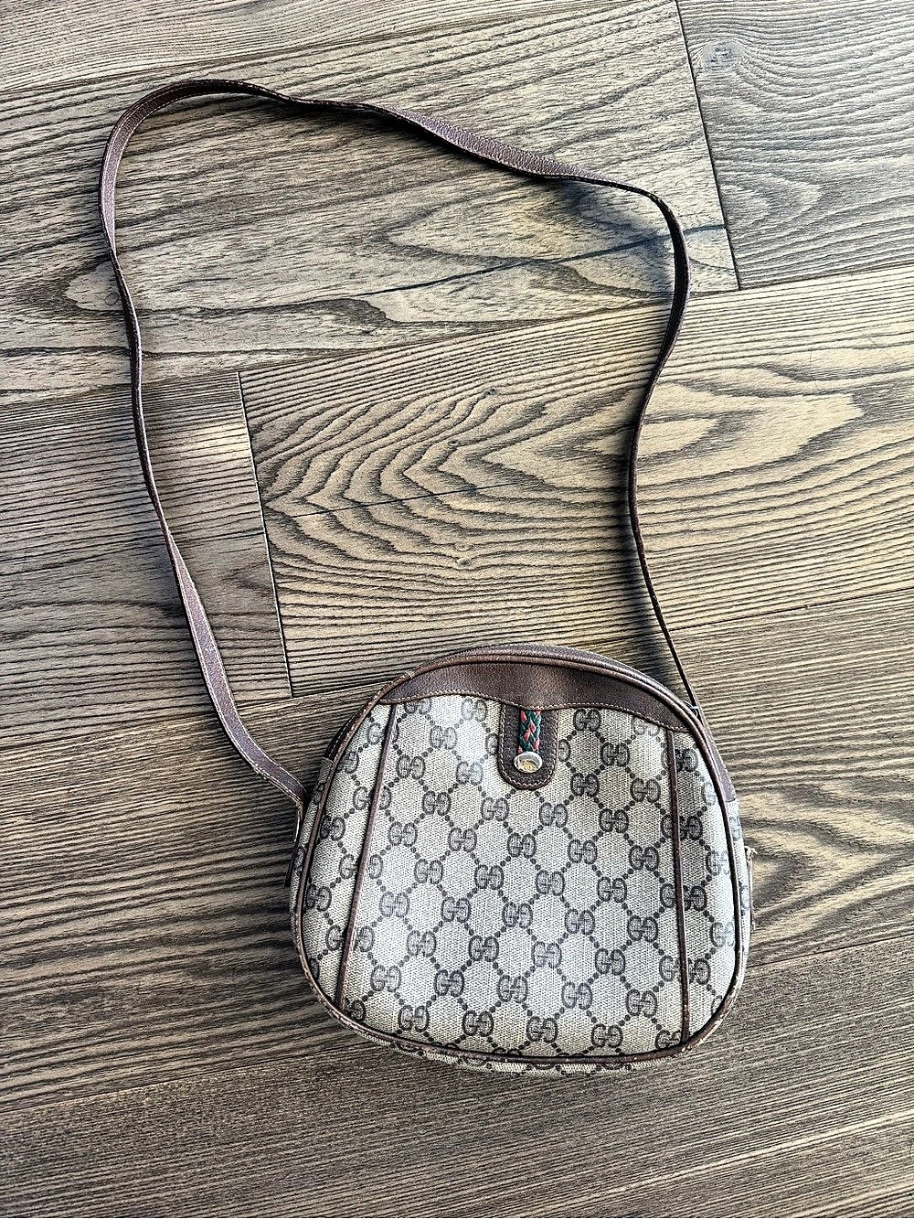 Vintage Gucci GG Supreme Canvas Crossbody Bag — AS IS, Strap Detached